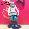 @Animation Demon Slayer Kimetsu no Yaiba Figure Kamado Tanjirou Action Figure Agatsuma Zenitsu Nezuko Warrior POLYVINYL CHLORIDE Miniature Playthings*