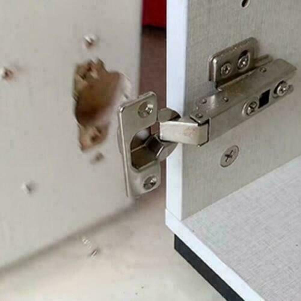 Stainless Steel Hinge Repair Plate Acccessories Cupboard Door Drawer