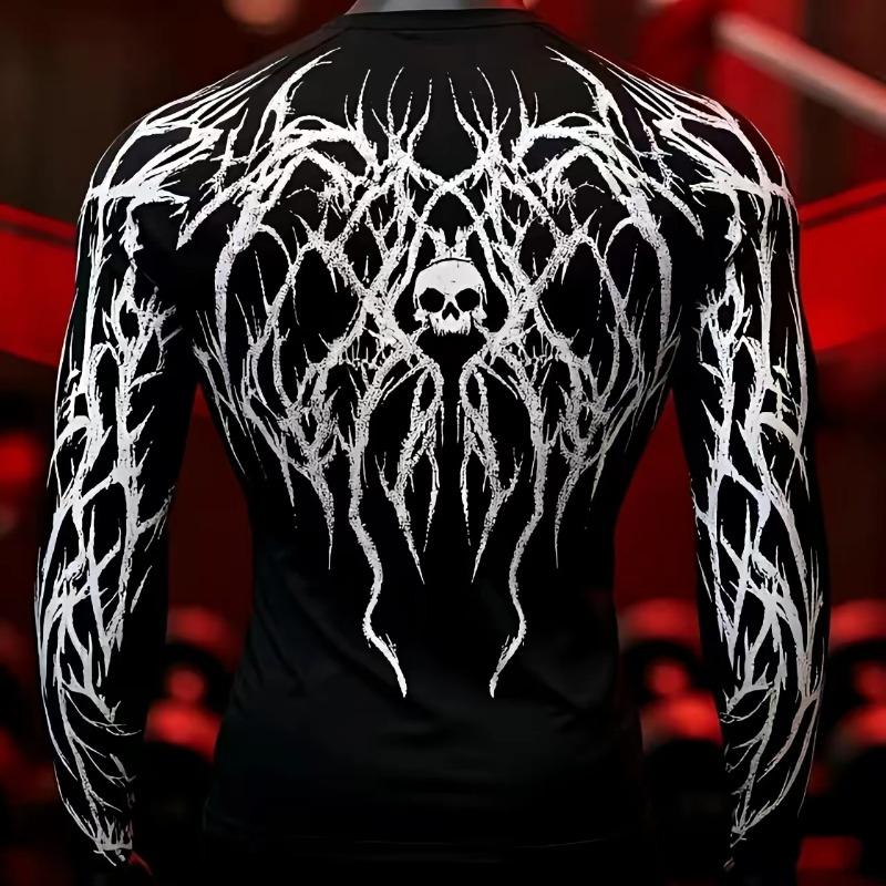 Custom Design Sublimation BJJ MMA Men's Rashguard Rash Guard Surf Long Sleeve Jiu Jitsu T-Shirt Men's Compression Rash Guard