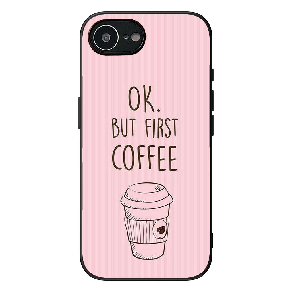 OK But First Coffee Book Christmas Cover for Samsung Galaxy A56 A26 A36 A10 A20 A30 A31 A32 A50 A51 A52 A53 A33 A12 A14 Case