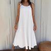 European Summer 2026 Women's Cotton Linen Strappy Dress