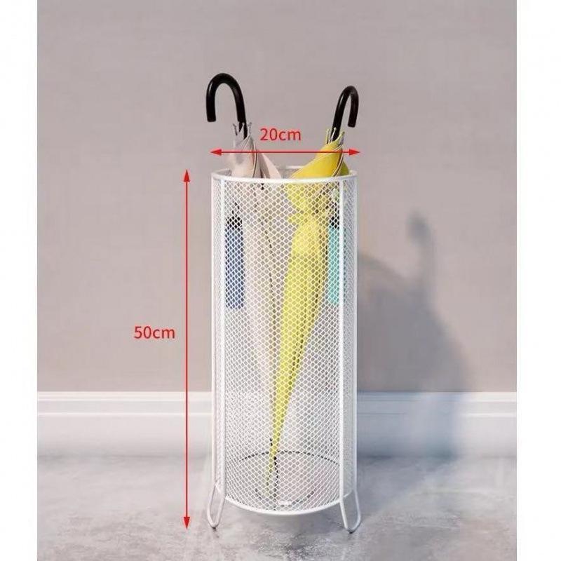 Transparent Cylindrical Umbrella Storage Rack for Office and Home
