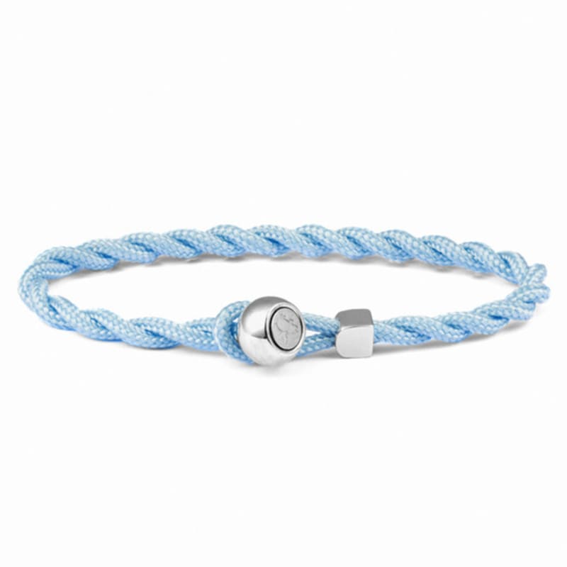 PIG & HEN (Women's) Easy Ed Bracelet - Arctic Blue X Silver