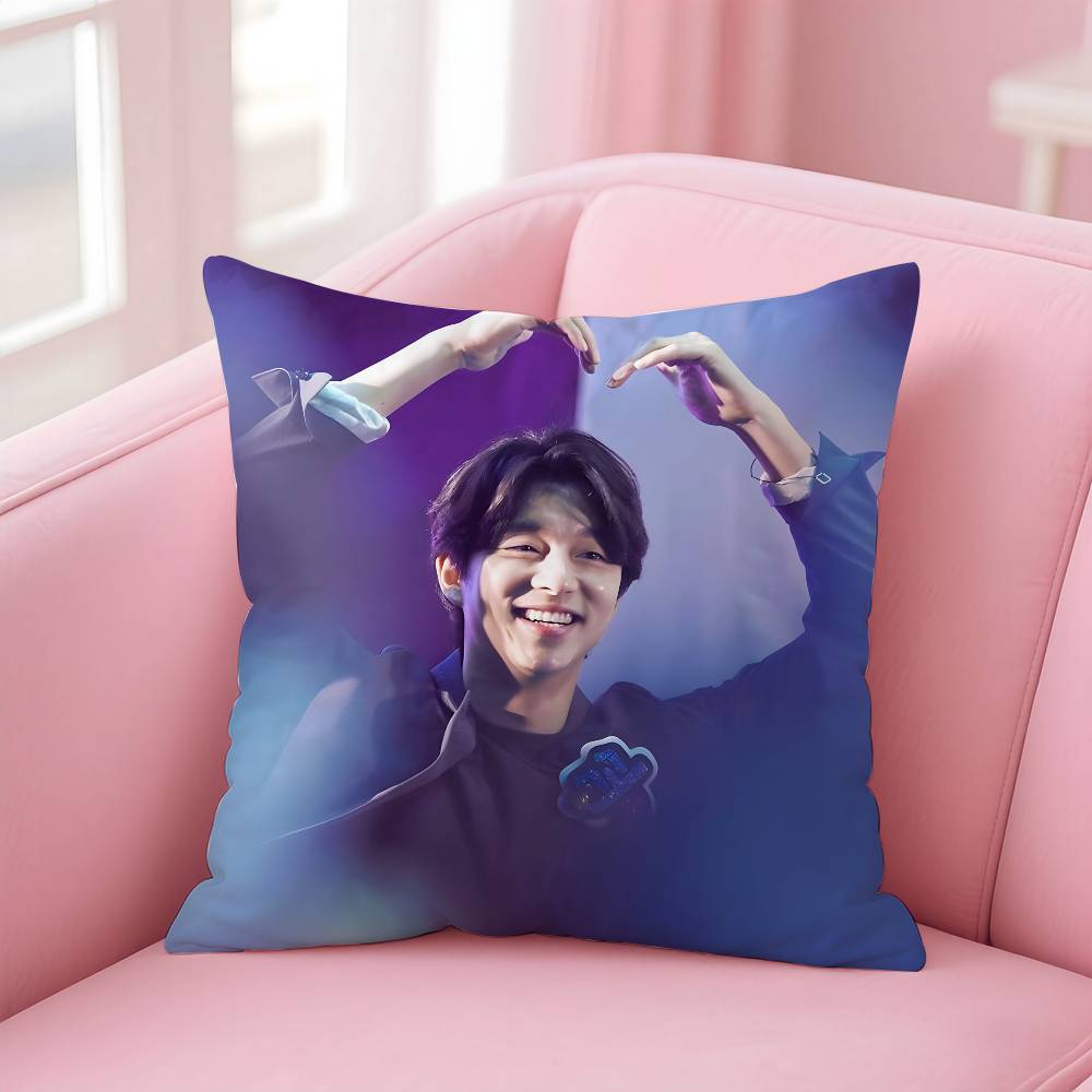 KPOP G-Gong Y-Yoo Pillow Case Pattern Printing Pillowcase Living Room Sofa Cushion Cover Bedroom Room Decor