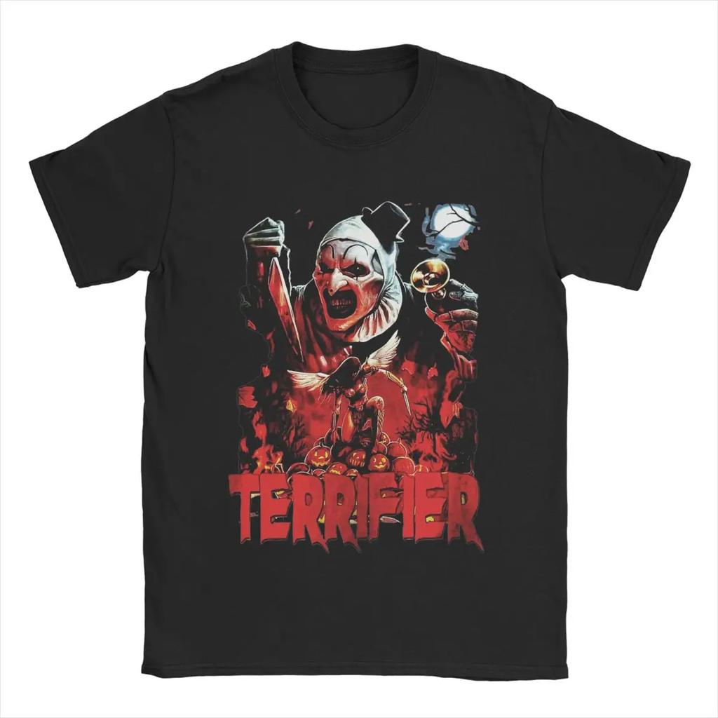 Men Women's Santa Art The Clown Terrifier 3 Horror Movie Christmas Graphic T Shirt Apparel T Shirts Tee Clothing Original