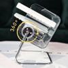 Sundries Storage Box Transparent Visible 360 Degree Rotatable Desktop Case Modern Storage Dividing Grid Vertical Storage Box