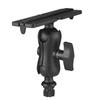 Fish Finder Mount with Rectangular Base Adjustable Kayak Rail Installation System Fishing Accessories