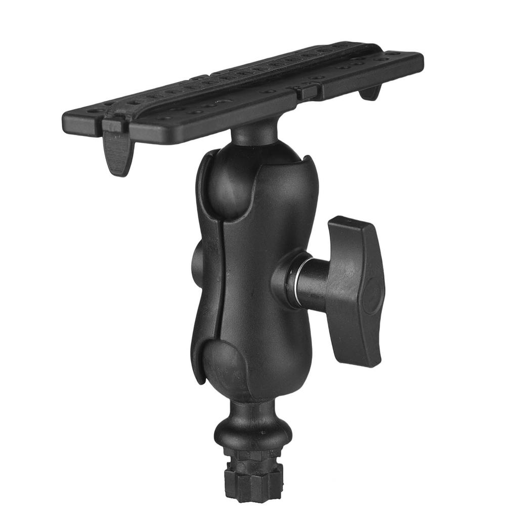 Fish Finder Mount with Rectangular Base Adjustable Kayak Rail Installation System Fishing Accessories