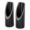 2pcs Aluminum Alloy Motorbike Motorcycle Foot Pegs Rests Accessories(Black)
