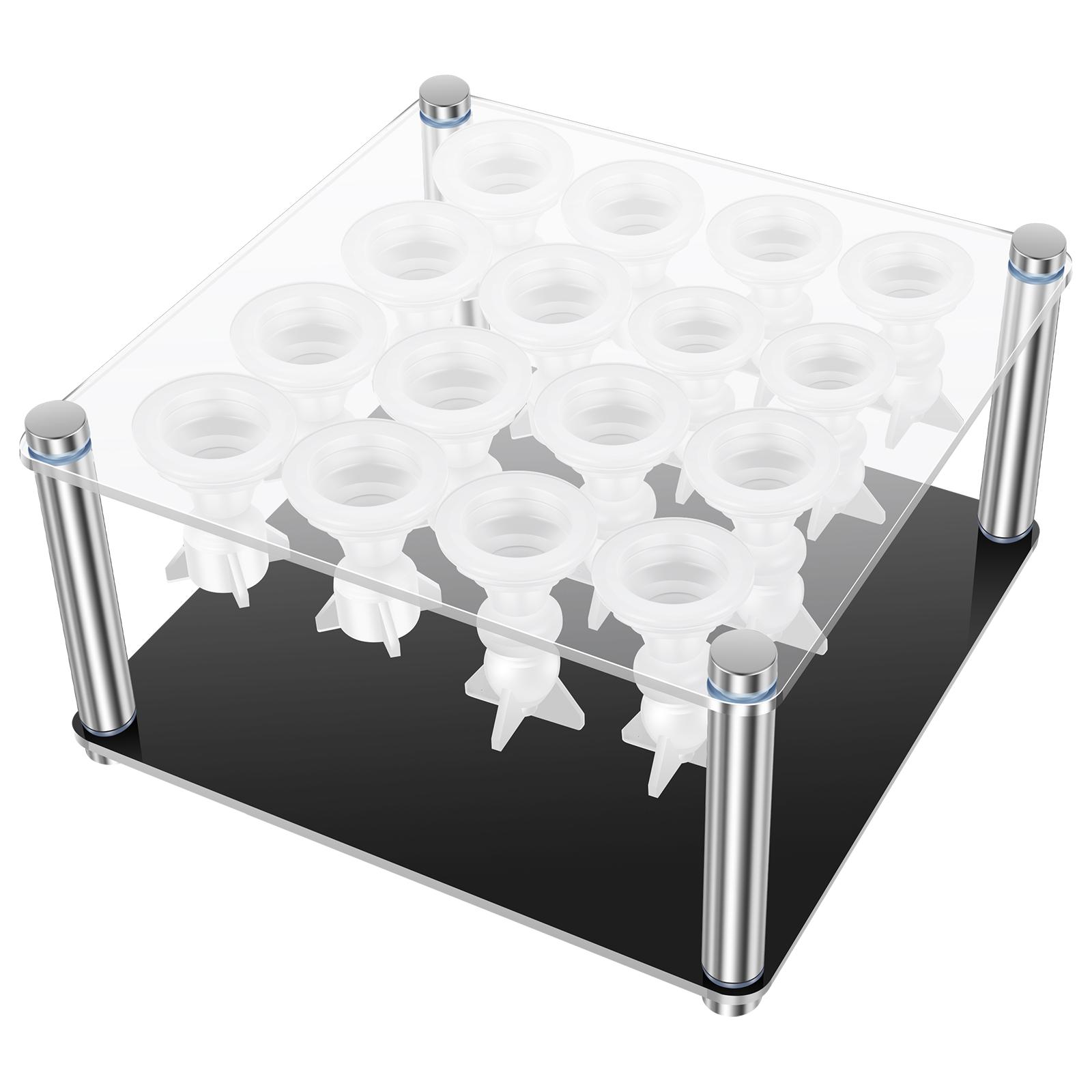 

1 Set Resin Chess Set Mold DIY 3D Silicone Chess Molds Kit with 1 Chess Piece Holder 16 Pcs 3D Chess Molds for DIY Board Game M