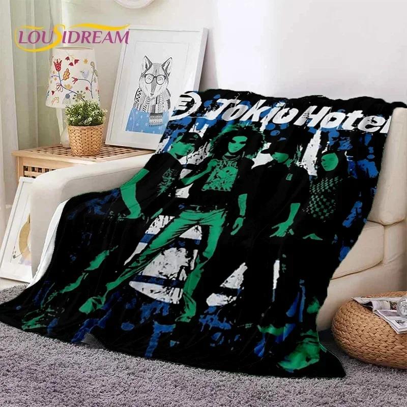 Rock Band Tokio Hotel Bill Kaulitz Soft Flannel Blanket for Bed Bedroom Sofa Picnic,Throw Blanket for Cover Outdoor Leisure Gift