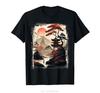 Vintage Japanese Flower Tee Mountain View Landscape Graphic Tshirt Oneck Fitness Tshirt Fashion Hip Hop Streetwear Men T Shirt