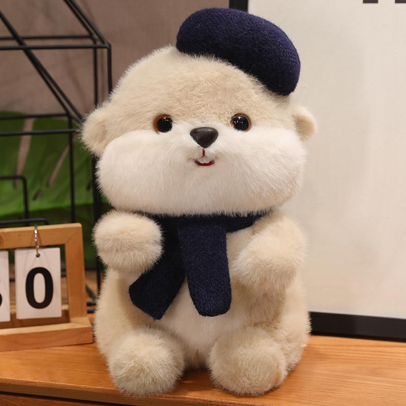 

Kawaii Sea Otter Plush Playthings Stuffed Animal Otter Doll Pillow Cushion Gift Idea ideal for Christmas Birthday Party Room Decoration 35cm