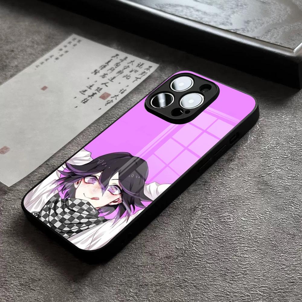 Anime Danganronpa Phone Case For IPhone 15 Pro Max 14 Pro 12 11 13 Mini X XR XS 16 Plus SE Tempered Glass Back Cover