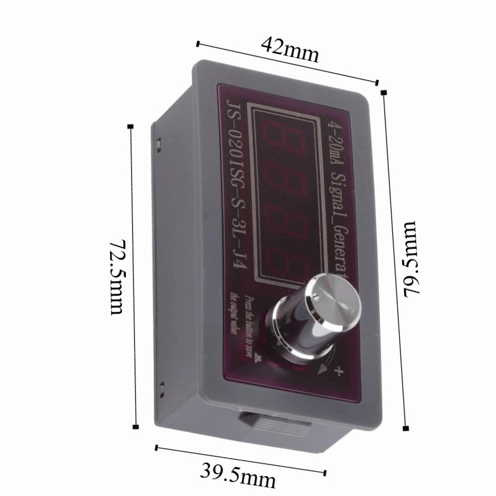 4-20mA 4-20mA Generator High Accuracy LED Display Signal Generator Adjustable Fine Tuning Analog Simulator
