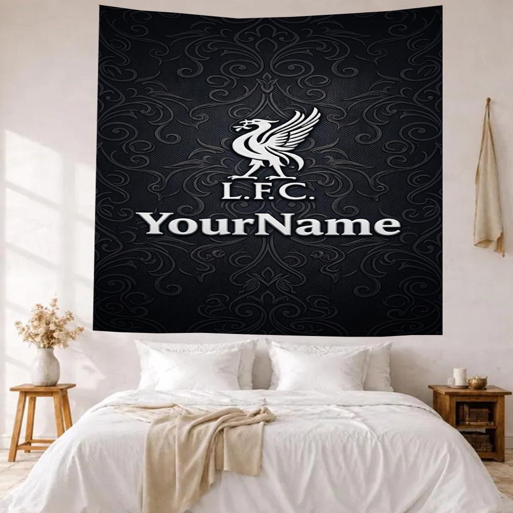 Liverpool Custom Your Name Wall Decor Tapestry Art For Pet Memorial Birthdaywedding Party Backdrop Family Gift