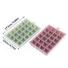 1Pc 24-Hole Silicone Ice Tray Square Box Auxiliary Food Puree Cheese Jelly Mold With Lid Bar Kitchen Cocktail Tools Ice Mold