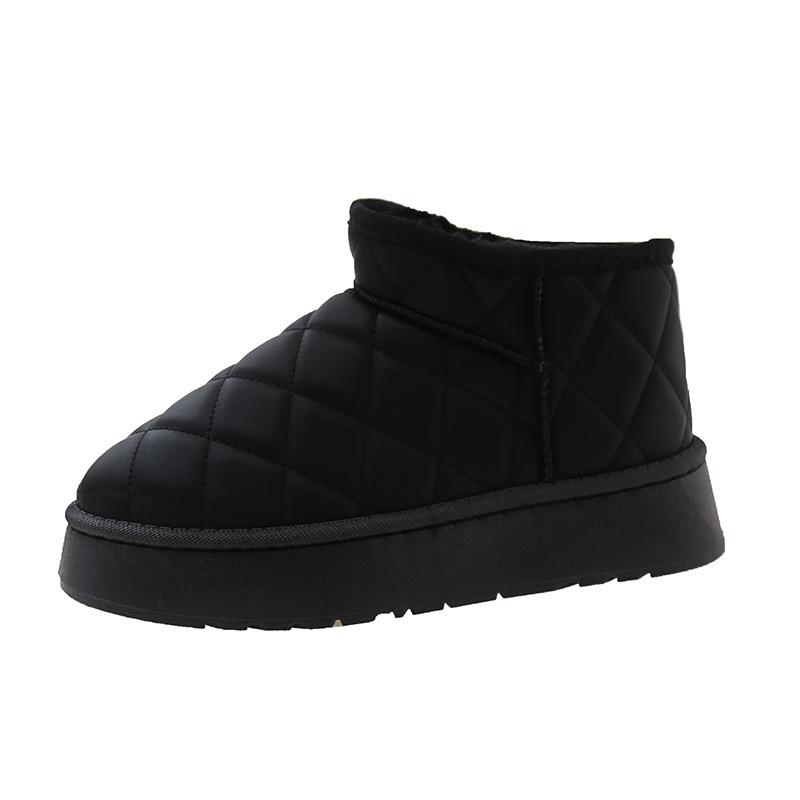 Snow boots women's winter velvet thickened short boots children's 2025 new women's shoes waterproof, non-slip and warm cotton shoes