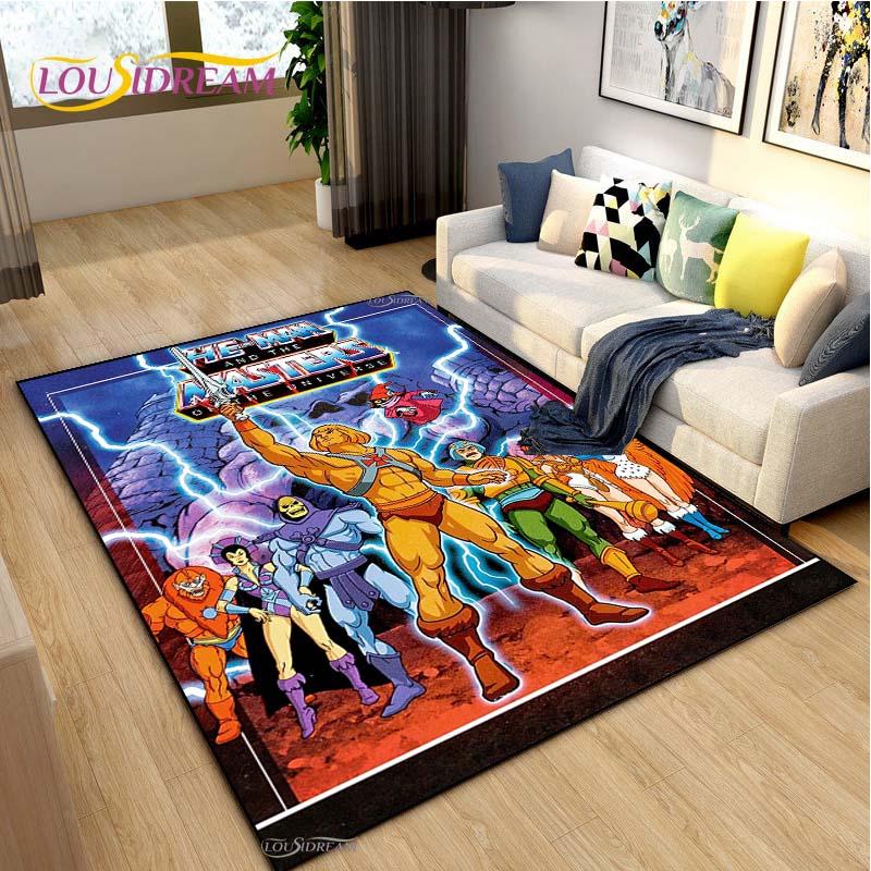 He-man meesters Cartoon Tapijt voor Woonkamer Slaapkamer Vloerkleed Keuken Kinderen Deur Antislip Vloermat Verjaardagscadeau Fotografie Requisieten Tapijt