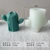 3D kaktusová vonná svíčka Silikonová forma DIY simulace sukulentní ozdoby Silikonová forma Nářadí na výrobu omítek Domácí dekorace