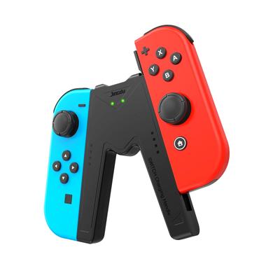 Switch Charging Controller Charger with Compatible with Nintendo Switch OLED Models Joy-Con Grip, V-Shaped Joy-Con Indicator, & (Black)