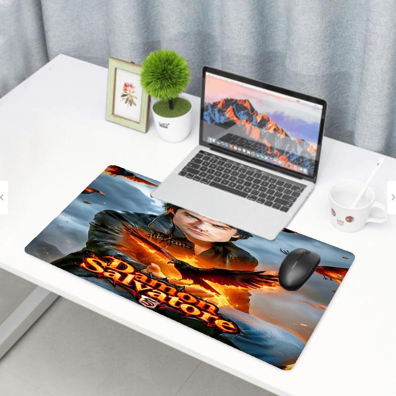 Damon Salvatore Print Mouse Pad, Anti‑Slip Desktop keyboard Mat, for PC Laptop Gaming Working Daily Use, Cool Festival Surprise Gift