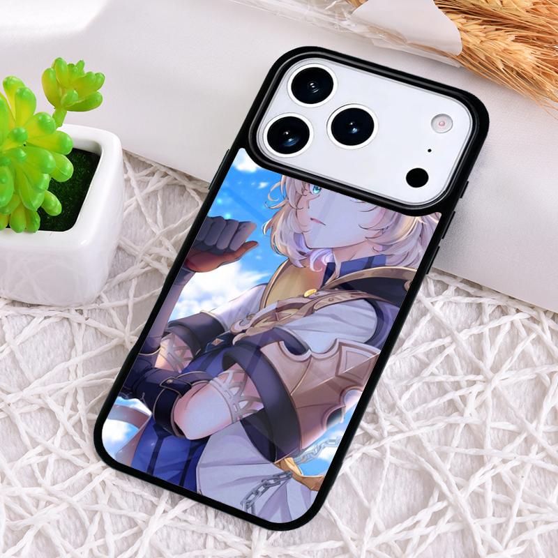Genshin Impact Albedo Phone Case for iPhone 17 Air 16 15 11 12 14 13 Pro Max Shockproof Cover