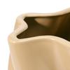Francfranc Ceramic Twist Flower Vase, Large, Beige, Stylish and Cute