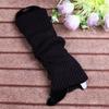 Punk Solid Black Cool Knit Long Socks Women Outdoor Knee High Elastic Leg Warmers 2020 Lady Warm Slim Gothic Hip-hop Rock Sock