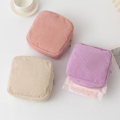 Mini Kosmetik Aufbewahrungstasche Damen Cord Mode Make-Up Lippenstift Damenbinden Reise Organizer Taschen Kleine Tasche