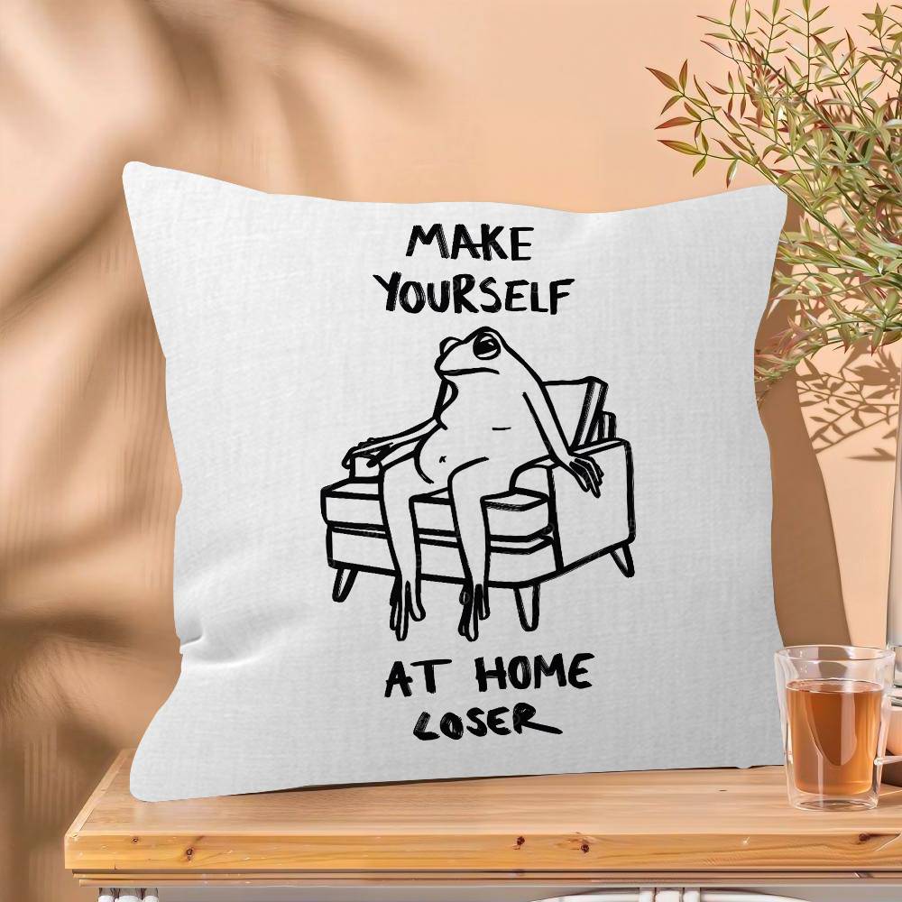 Humorous Slogan Nice Bum Cartoon Prints Pillow Cover Design Cushion Cover Decor Holiday Decorati