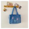 Women's Plush Kuromi & Cinnamoroll Tote Crossbody Bag - Cute Dog Tooth Design Handbag