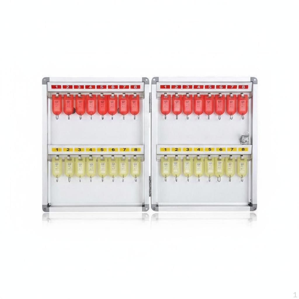 MountedfixedMounted Key Holder Sturdy Cylinder Lockable Cabinet Large Capacity Security Container