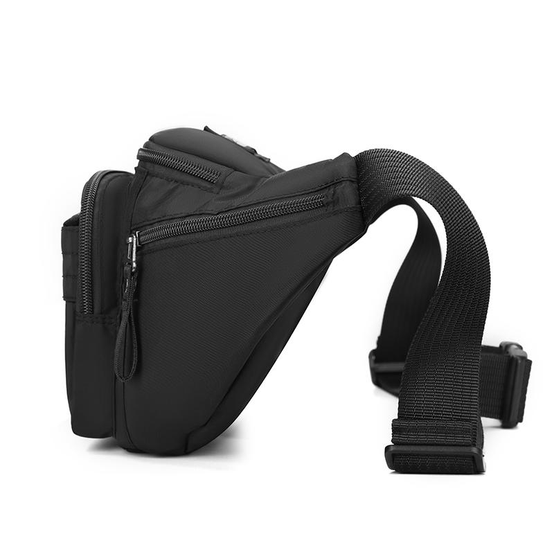 Men's Fanny Pack Crossbody Bag Outdoor Cycling Backpack Shoulder Bag Sports Waterproof Casual Breast Bag