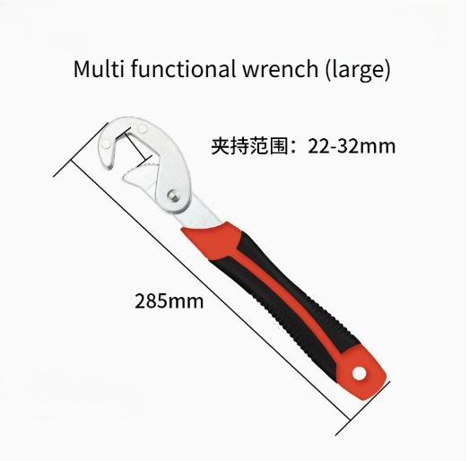 MultiFunction Adjustable Portable Keys Bionic Torque Ratchet Oil Filter Spanner Hand Tools 6-22mm Universal Wrench Set