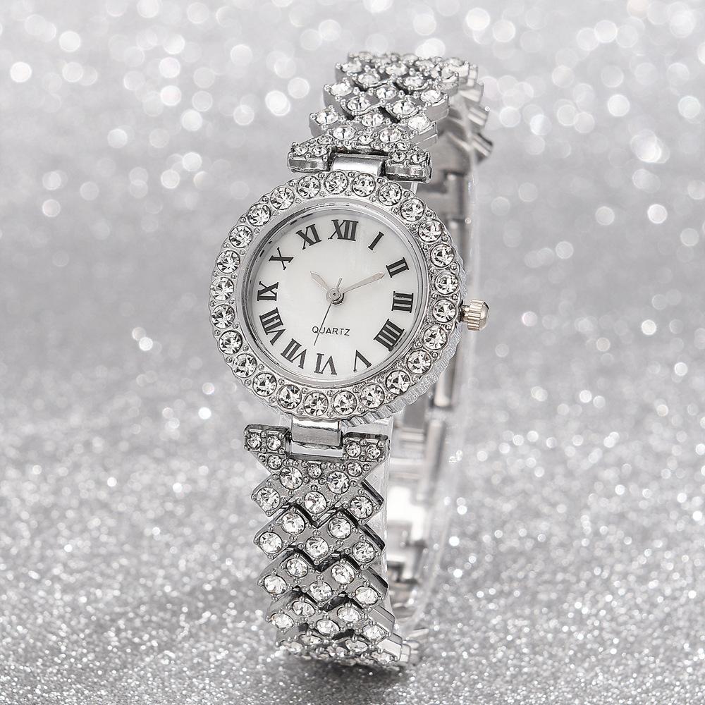 Bracelet Watch Hand Fashionable Roman Pattern Diamond Set Women'S Bracelet Women'S Suit