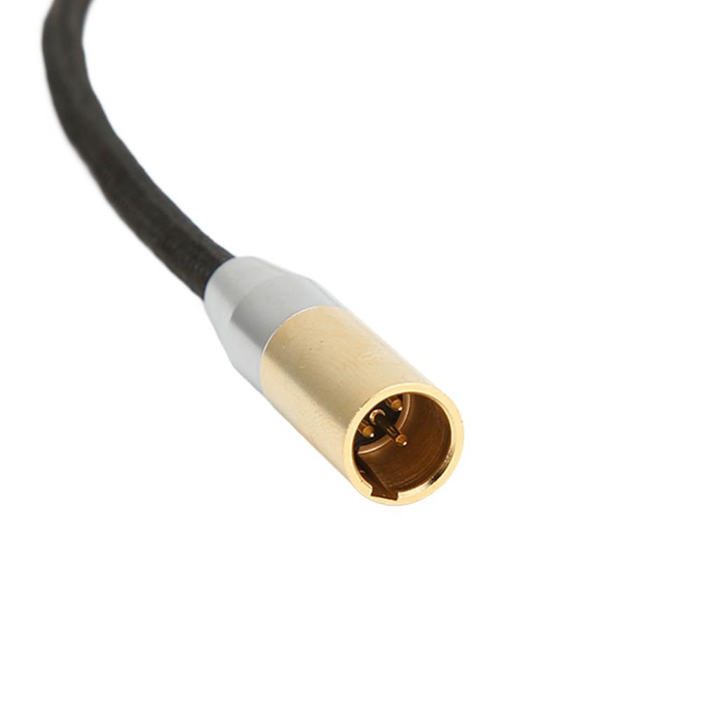 Gold Plated Professional Audio Cable Plug and Play 3.5mm to Mini XLR Adapter  Camera Audio