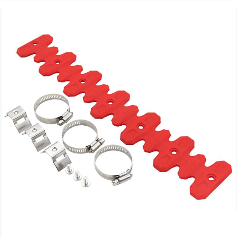 Motorcycle Exhaust Pipe Silicone Heat Shield Protector Anti Scald Guard Cover With Clamp For Dirt Bike Off Road Motorbike Repair