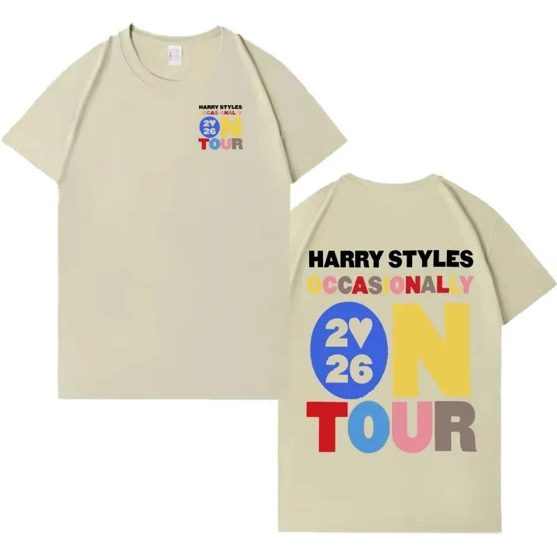 Harry Styles "En tournée 2026" "Embrassez Tout Le Temps". Disco, Occasionnellement." Graphique Coloré Double Face Surdimensionné Streetwear Pop Rock Concert Fan Merch