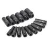 10-32mm 1/2" Inch Drive Deep Impact Metric Socket Set Air Garage Sockets 15pc Black