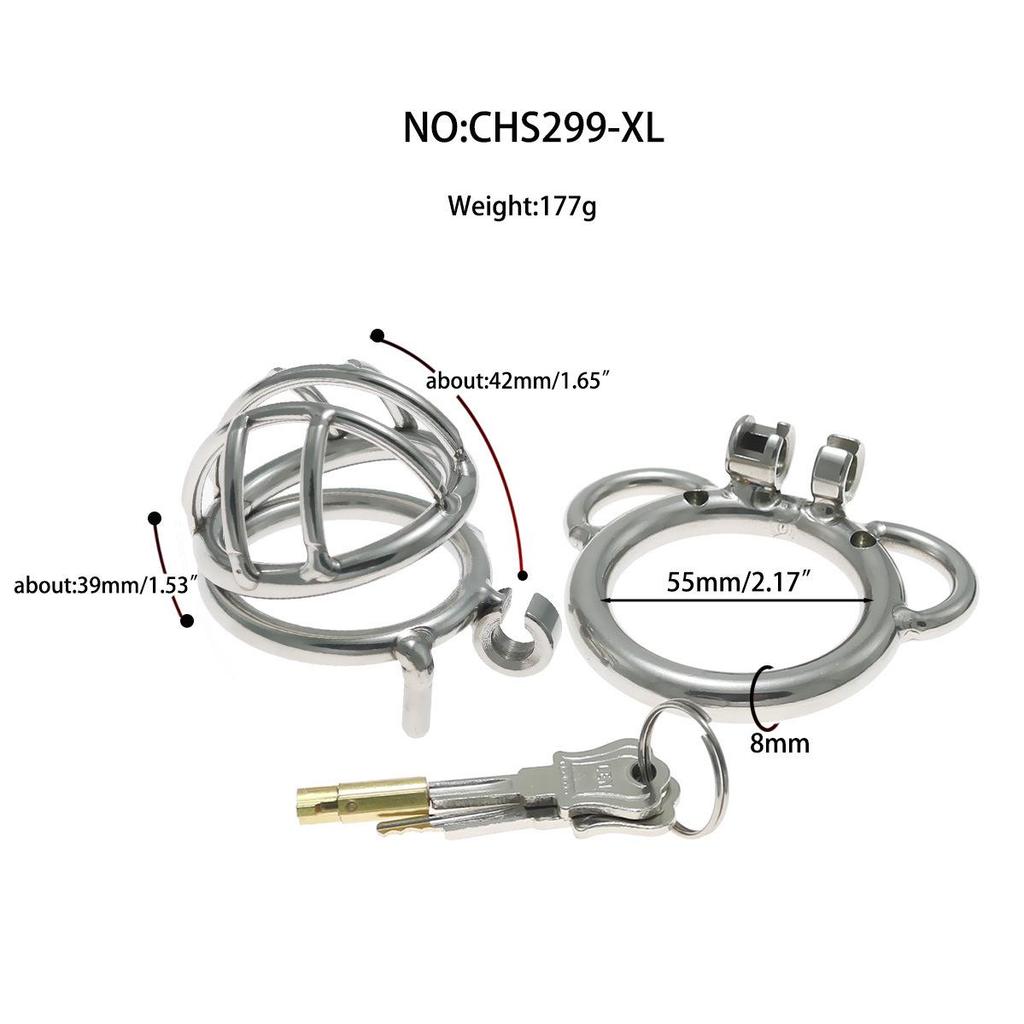 Xugu Yu Stainless Steel Chastity Lock Male Restraint Cage