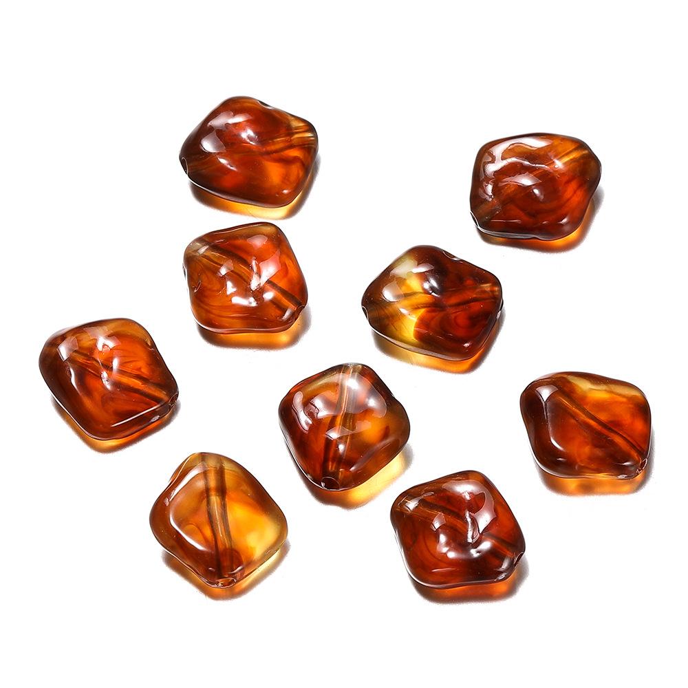 Acrylic Irregular Polygon Beads for DIY Phone Chains and Handmade Accessories