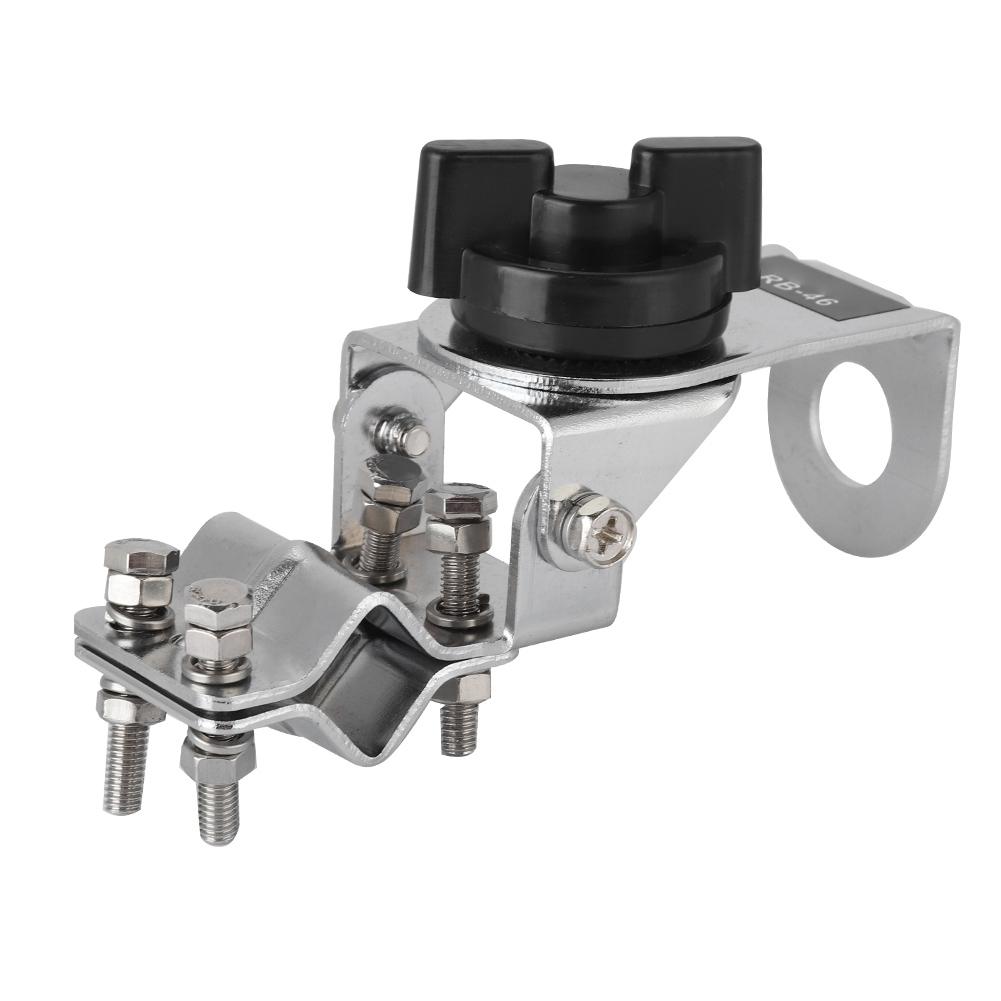 Vehicle Antenna Mount Bracket For Car Radio Adjustable Antenna Bracket(Silver)