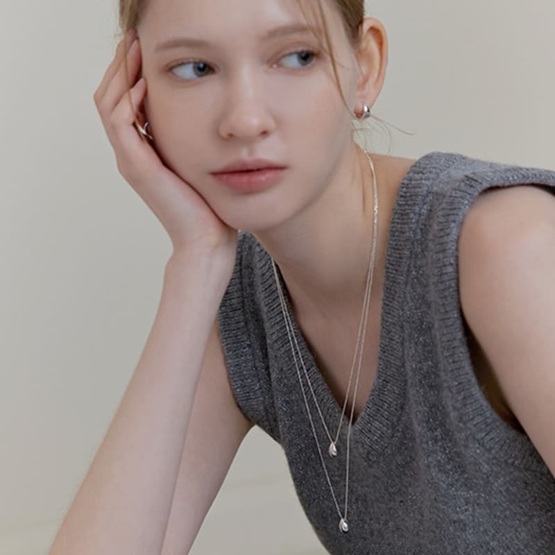 Life Teardrop long necklace