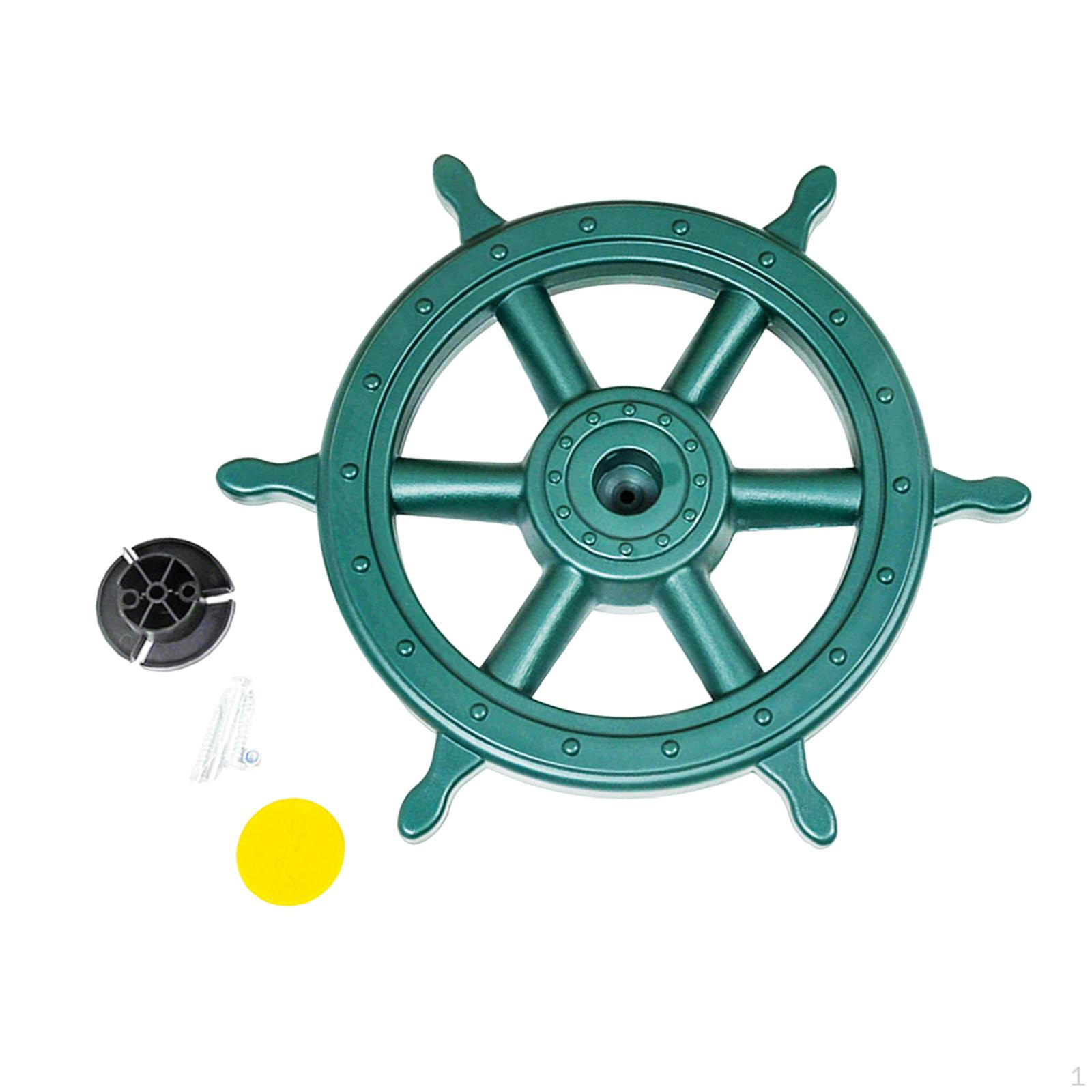 Pirate Ship Wheel Toy Playground Accessories 21.26inch Outdoor Playhouse Jungle Gym Steering
