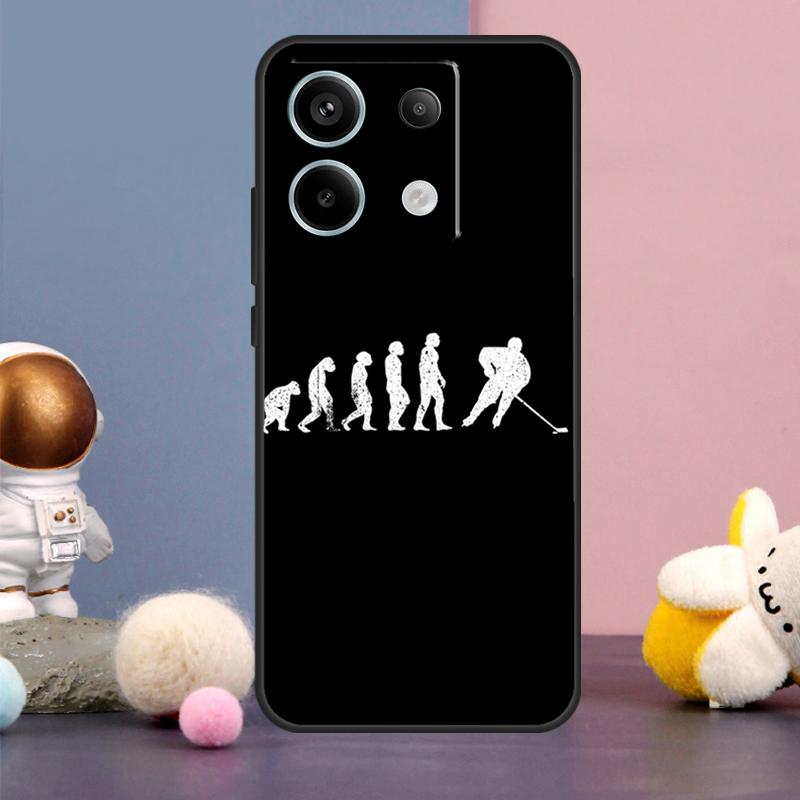 Ice Hockey Player Case For Xiaomi Redmi Note 14 9 10 11 12 13 15 Pro Plus Redmi 15 15C 10C 12C 13C 14C Cover