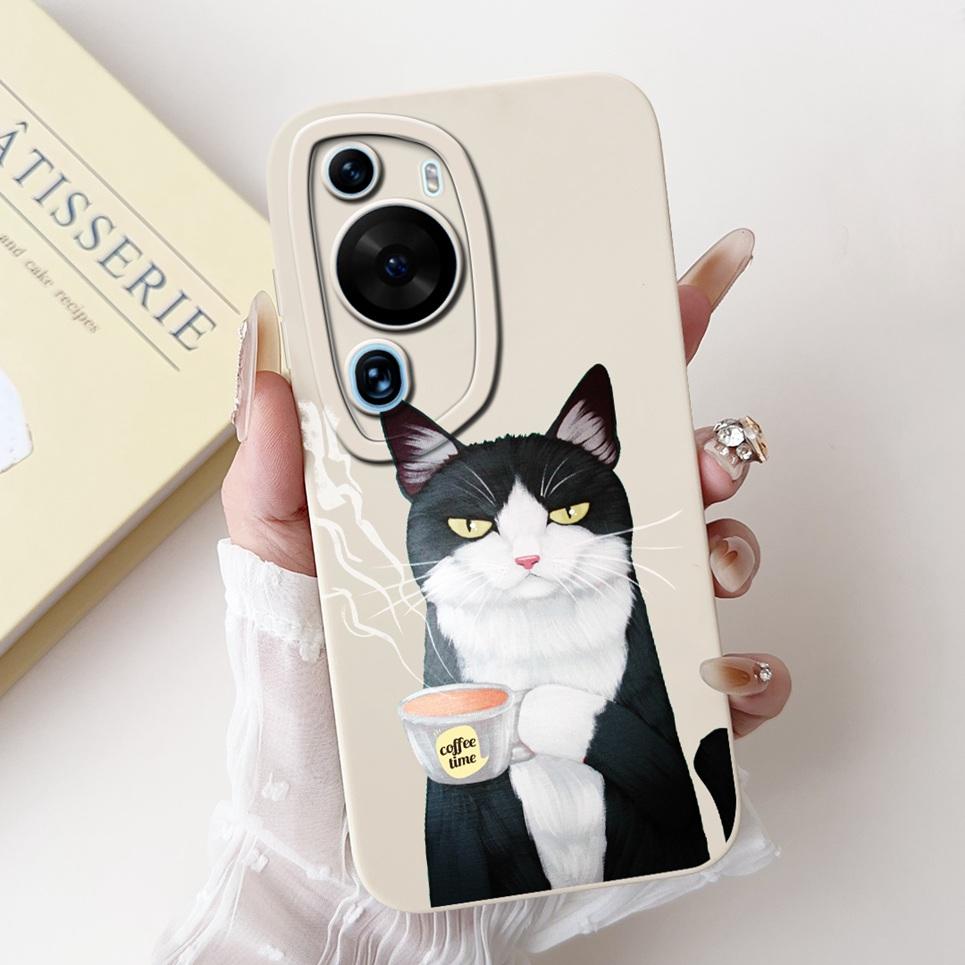 Cartoon Fashion Back Shell For Huawei P60 / P60Pro / P60Art Phone Bumper Case Soft Silicone Dragon Astronaut Funda HuaweiP60 Bag