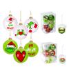12 ks nerozbitných vánočních ozdob 2,36 palce plastové kuličky vánoční dekorace na stromeček pro vnitřní a venkovní kutilské vánoční řemeslné potřeby