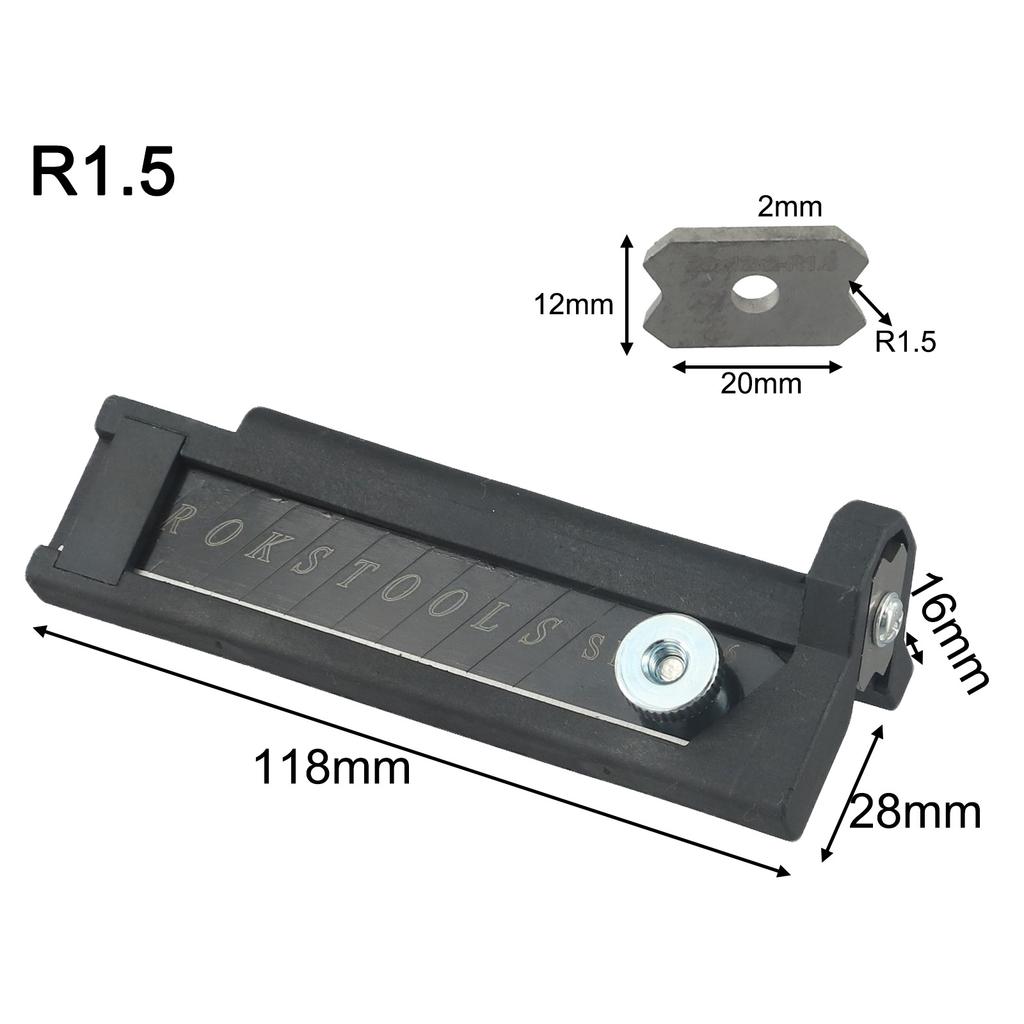 Chamfer Planer Corner Chamfer Tool Cutting Point Design Plastic Material R1 Blade R1.5 Blade R2 Blade For Edge Banding