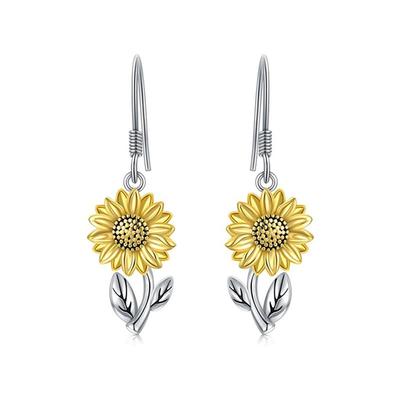 Charm Damen Gänseblümchen Hängeohrringe Süß Trendig Braut Silberfarbe Hängend Hochzeit Für Frauen